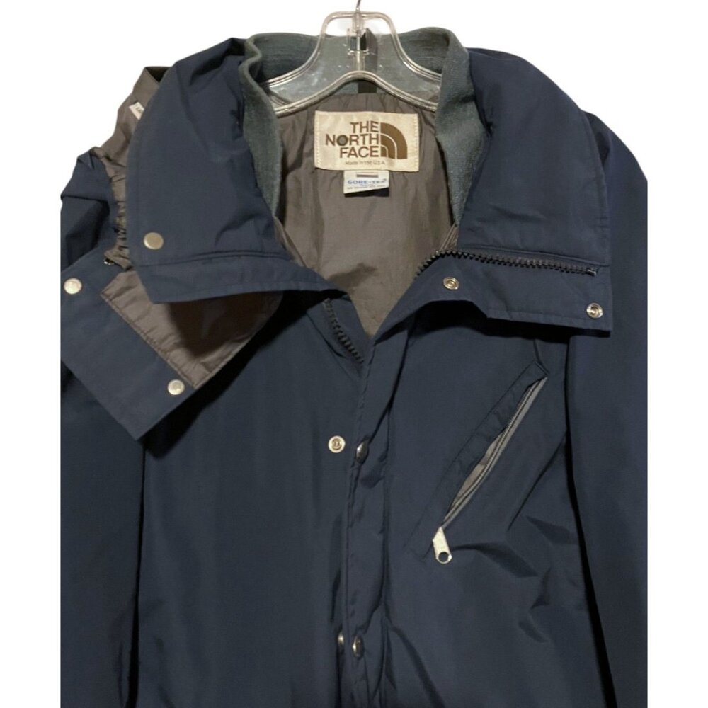 Vintage North Face Mens Jacket L Goretex Rain Full Zip Hooded Brown Label USA - Picture 4 of 15